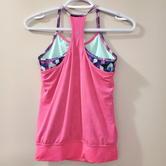 Ivivva Lululemon Girls Double Dutch Racerback Tank Top Pinkelicious Size 10 - Picture 5 of 7